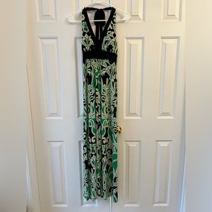 Women’s halter maxi dress.